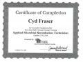 Cyd Fraser AMRT Certification 20141031