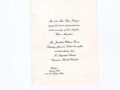 Clare and Jack Frasr wedding invitation card
