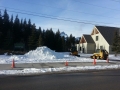 Preparing the snow for Snow Carving