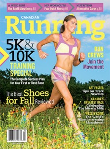 Canadian Running Magazine - v7i6_OFC_300x402 - Banff Marathon - Cover